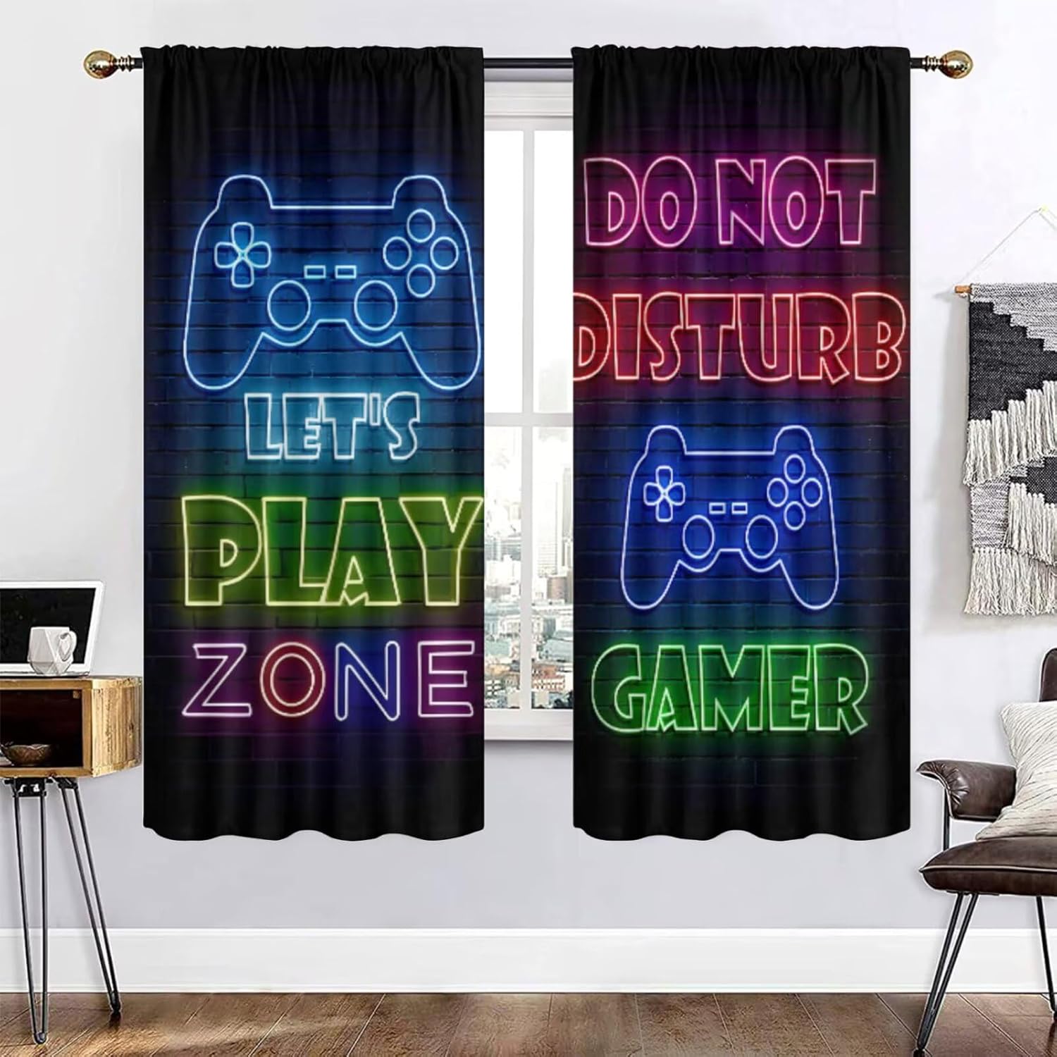 Retro Gaming Zone - Tirai Gaming Gamer, Tirai Blackout, Panel