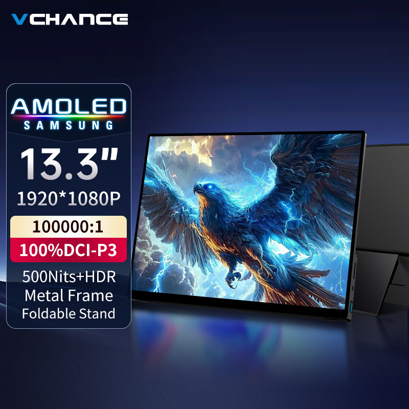 Crt Monitor Stand - VCHANCE Monitor Portabel OLED 13.3 ''1920X1080P
