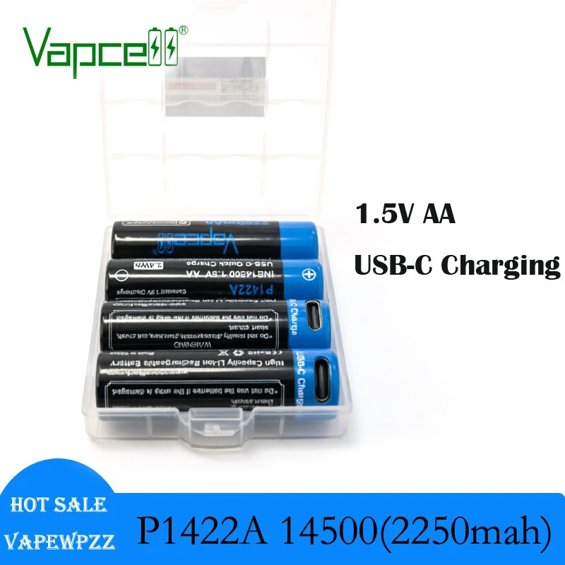 Rechargeable Battery Aa - Baterai Isi Ulang USB-C Vapcell P1422A
