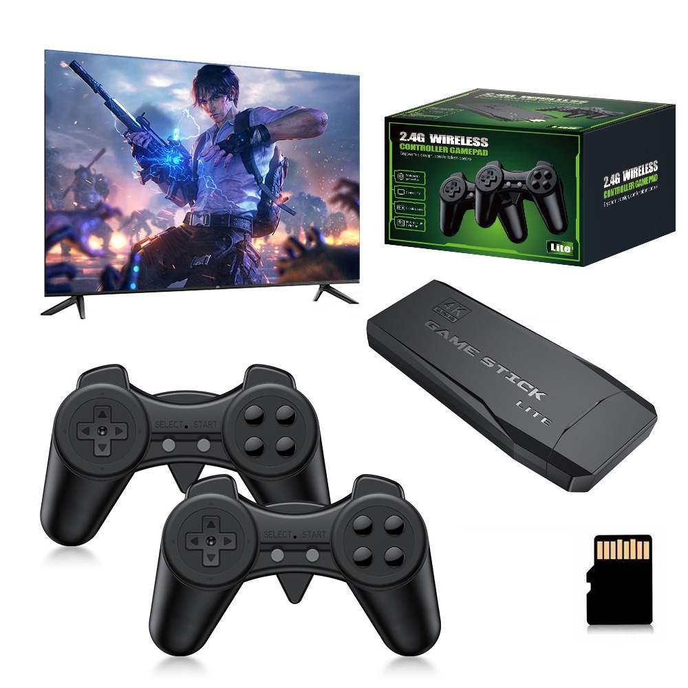 Retro Gaming Stick - Konsol Game Stick Retro 4K Portabel