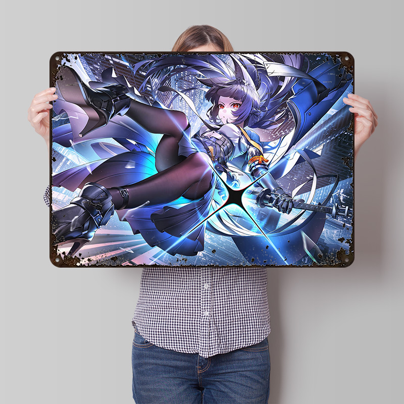 Retro Gaming Zone - Poster Logam Hoshimi Miyabi Zenless Zone