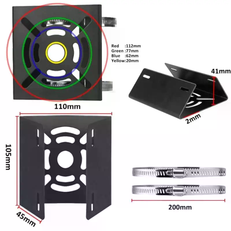 Crt Monitor Stand - 1 Set Braket Penyangga Tiang Universal