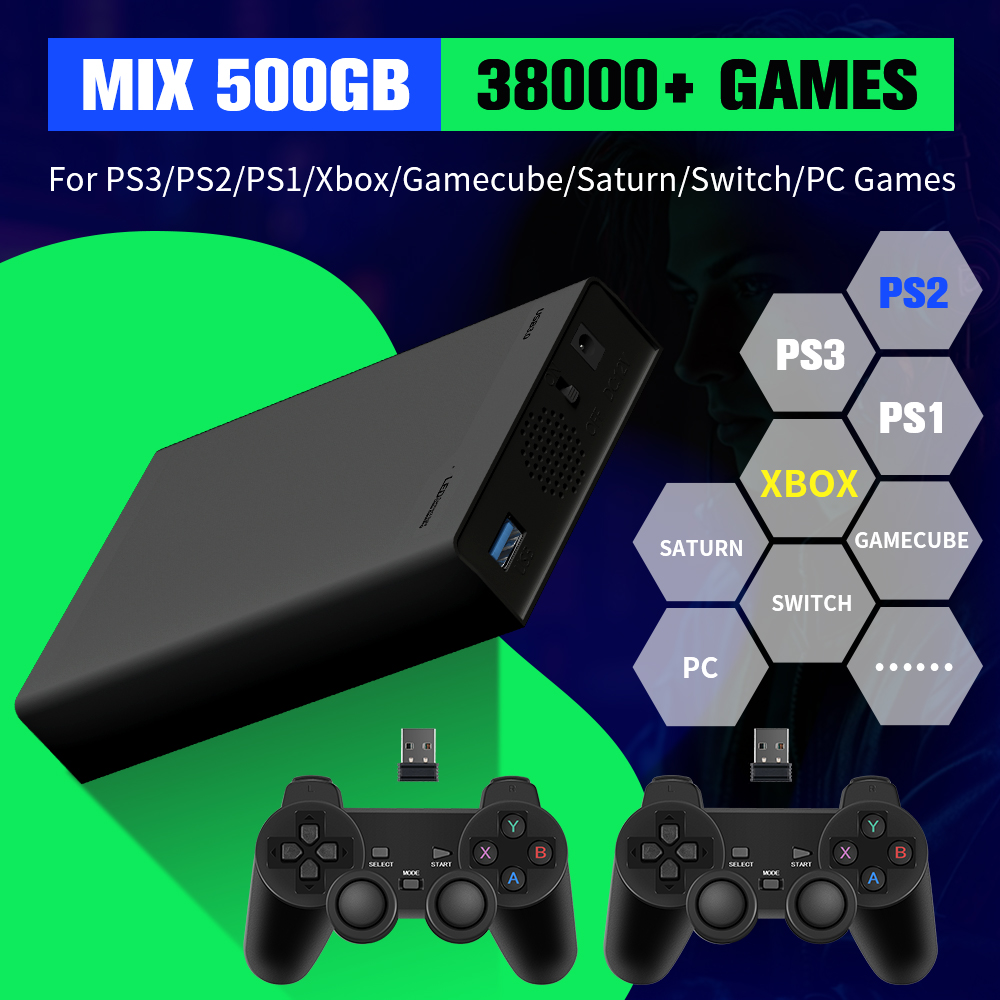 Retro Gaming Ps2 - Hard Drive Game 500G dengan 38000+Game