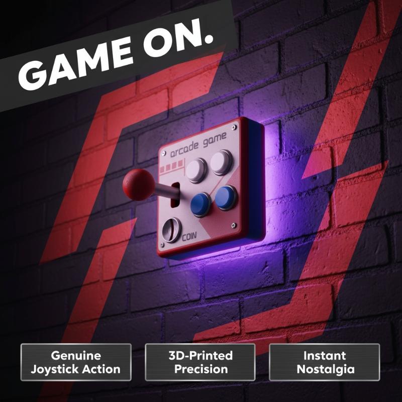Retro Gaming Accessories - Pelat Tombol Saklar Game Arcade Retro,