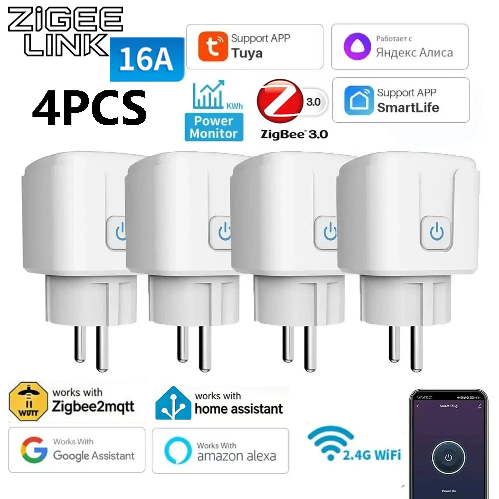Crt Monitor Stand - 4 Buah Soket Steker Pintar WiFi