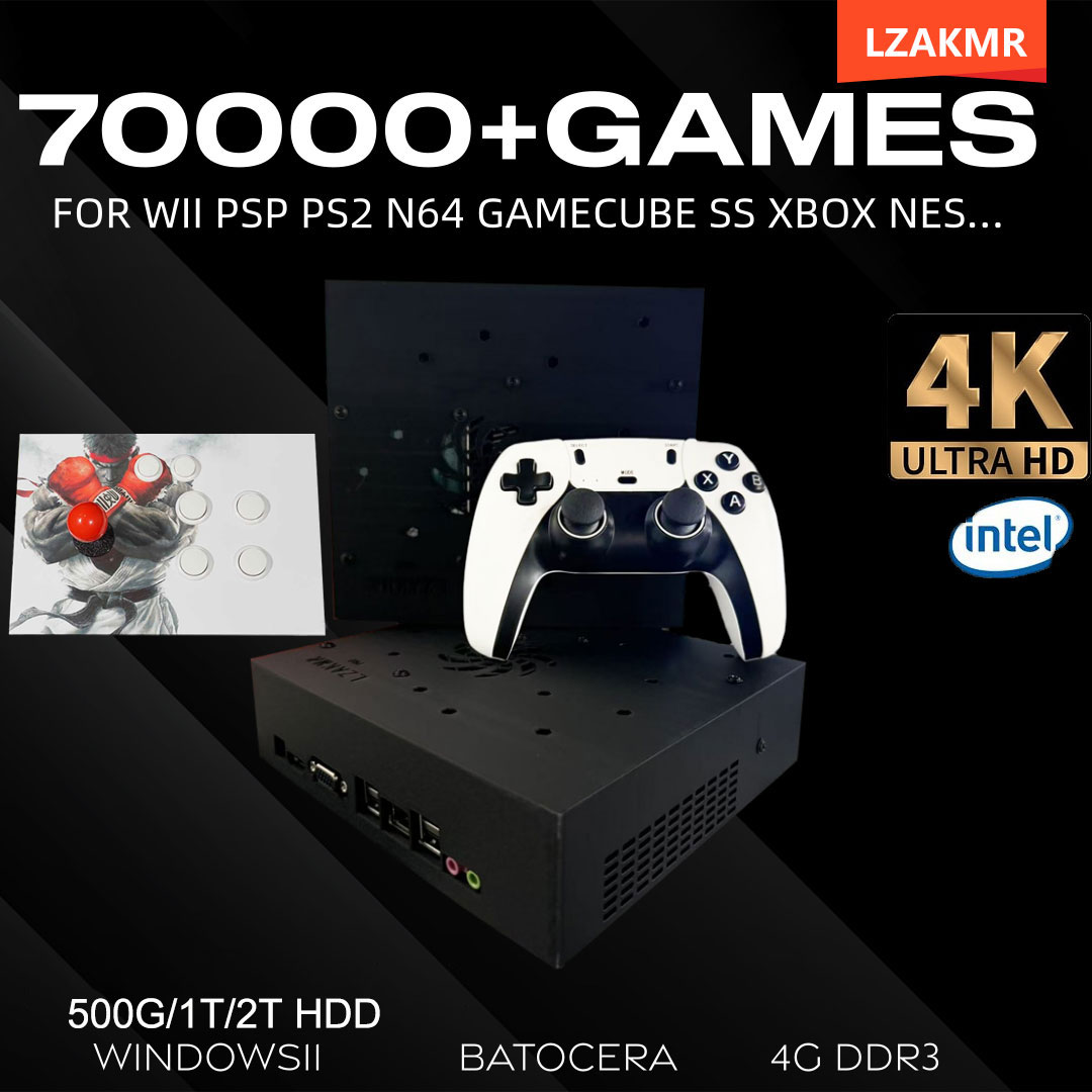 Retro Gaming Ps2 - Konsol Game Retro 70000+ Game 2TB