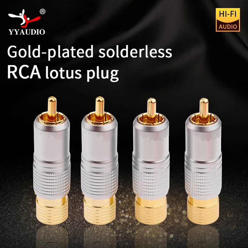 Composite Rca Cable - 4 Buah Speaker Kabel Audio Steker