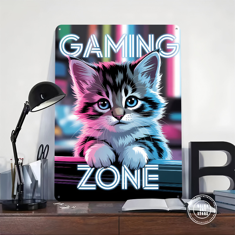 Poster Cetak Kucing Zona Perma - Retro Gaming Zone ulasan dan harga