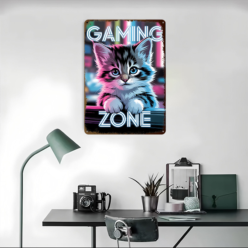 Poster Cetak Kucing Zona Perma - Retro Gaming Zone ulasan dan harga