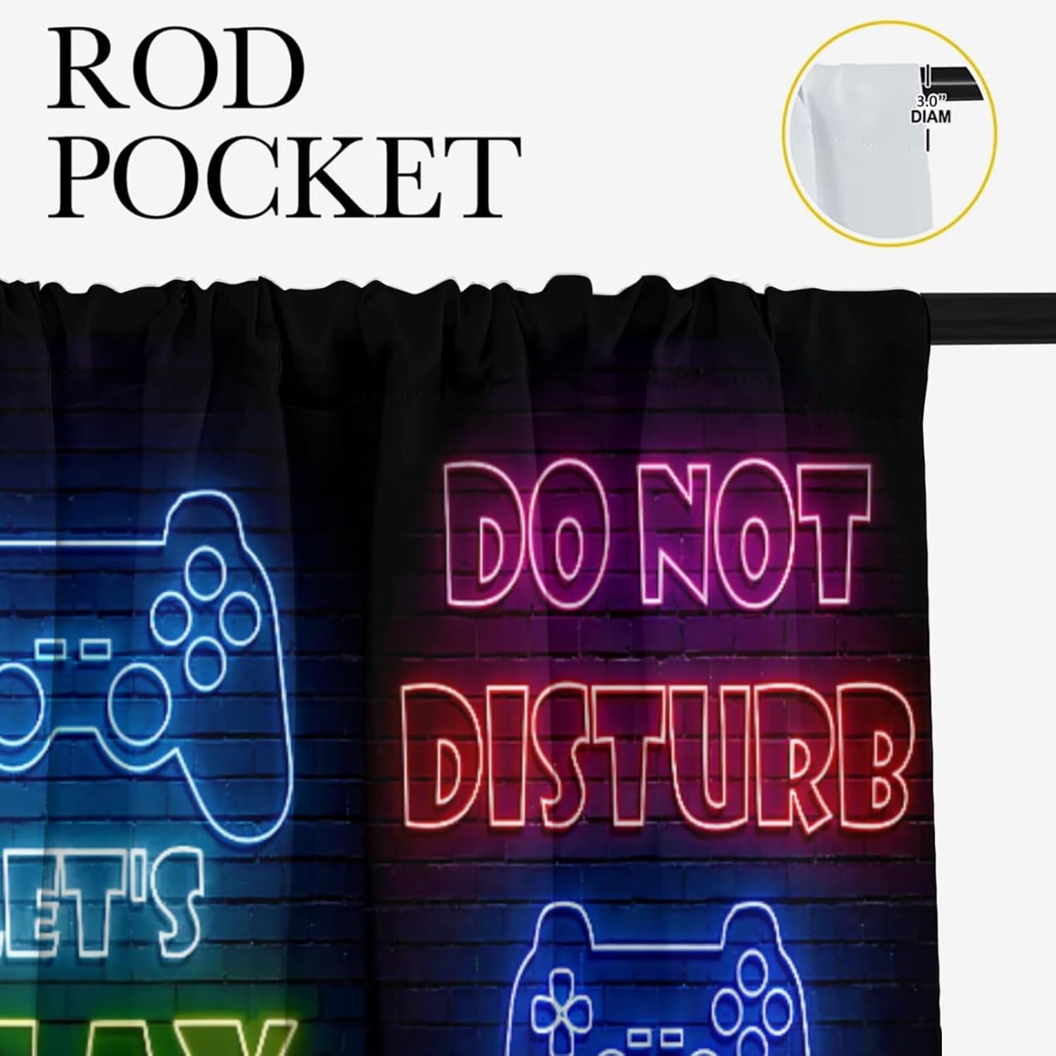 Tirai Gaming Gamer, Tirai Blac - Retro Gaming Zone ulasan dan harga