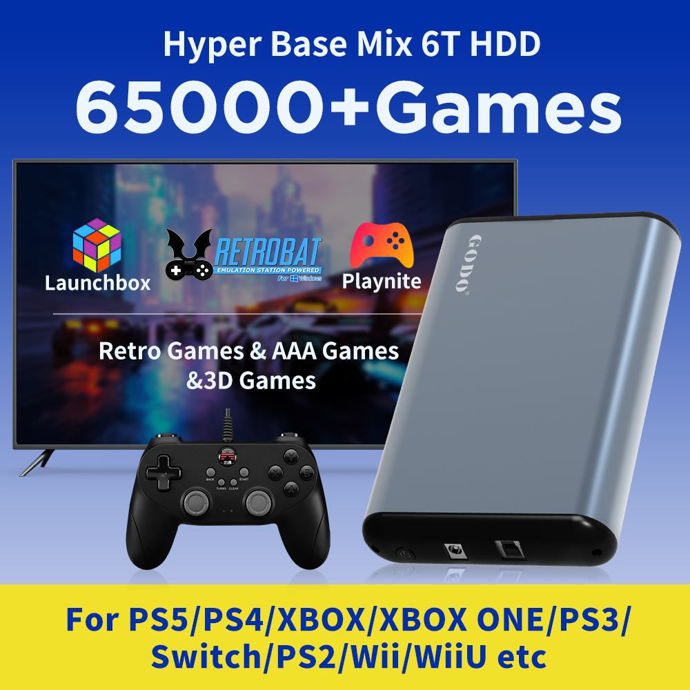 JMachen 6TB Sistem HDD Gaming  - Retro Gaming Ps3 ulasan dan harga
