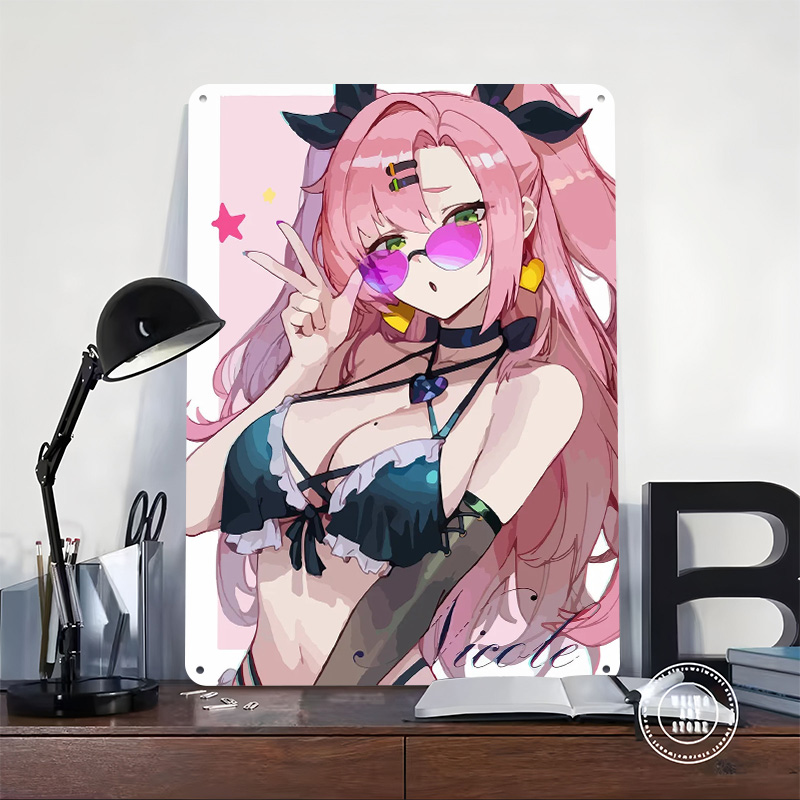 Poster Logam Zenless Zone Zero - Retro Gaming Zone ulasan dan harga
