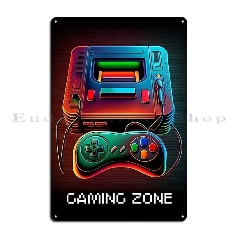 Poster Tanda Logam Zona Permai - Retro Gaming Zone ulasan dan harga
