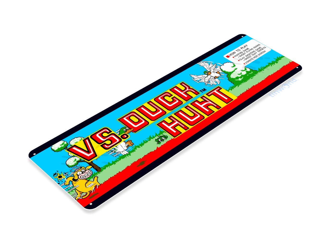 Tanda timah bebek berburu Marq - Retro Gaming Shops ulasan dan harga
