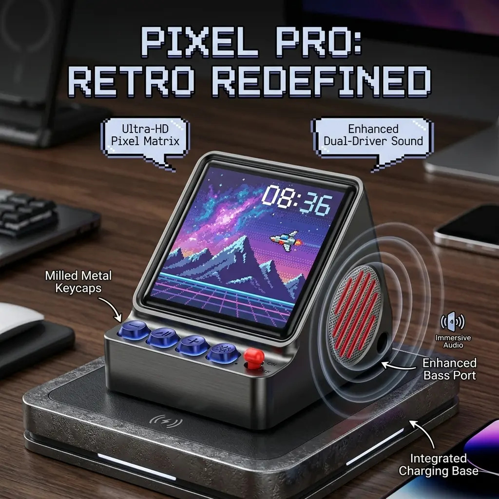 Kotak Audio Layar LED Pixel Ar - Retro Gaming Corps ulasan dan harga