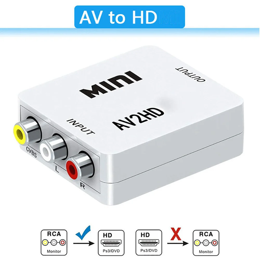 Konverter RCA AV ke HDMI 1080P - Composite Rca Cable ulasan dan harga
