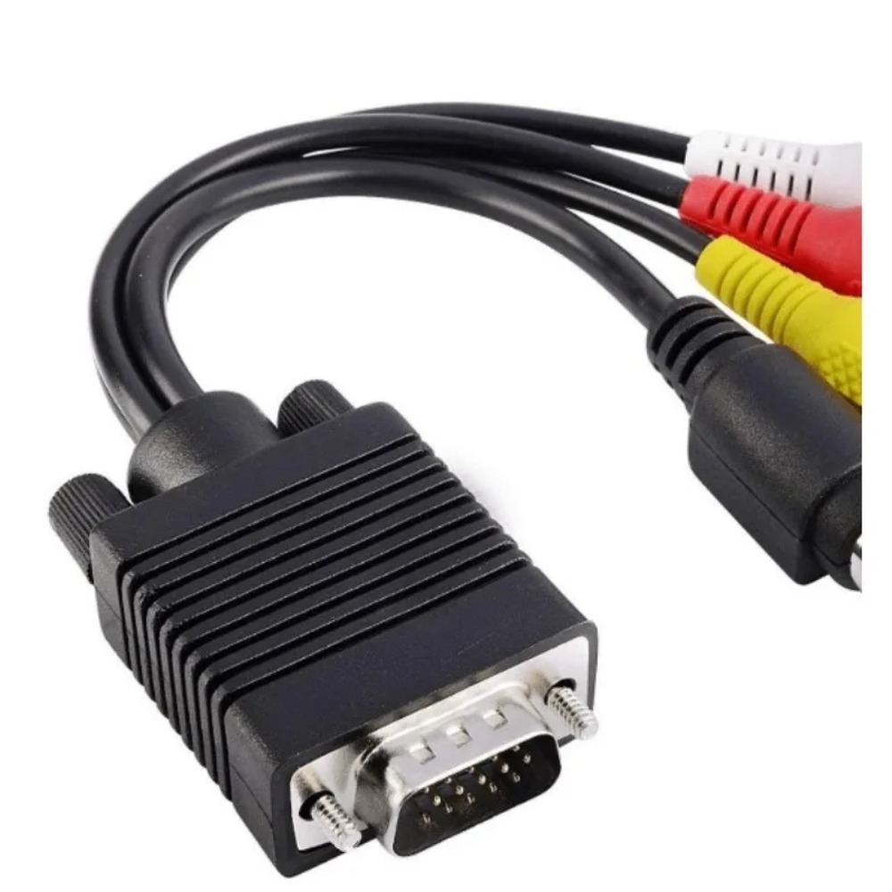 Kabel Adaptor VGA ke S-Video 3 - Composite Rca Cable ulasan dan harga