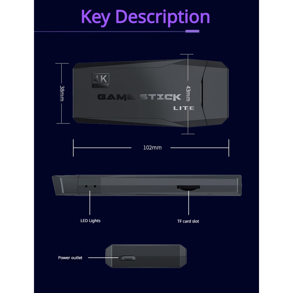 Konsol Game Stick Retro 4K Por - Retro Gaming Stick ulasan dan harga
