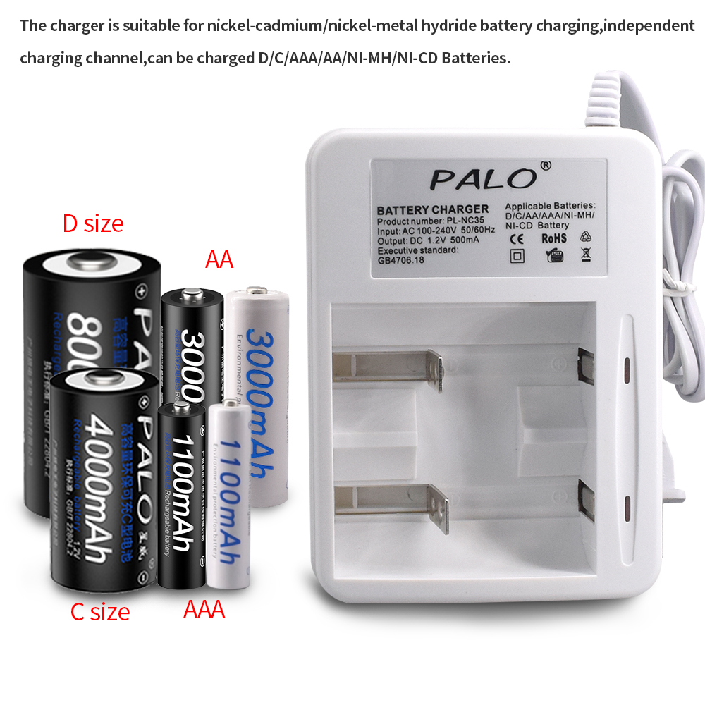 PALO pengisi daya pintar, peng - Rechargeable Battery Aa ulasan dan harga