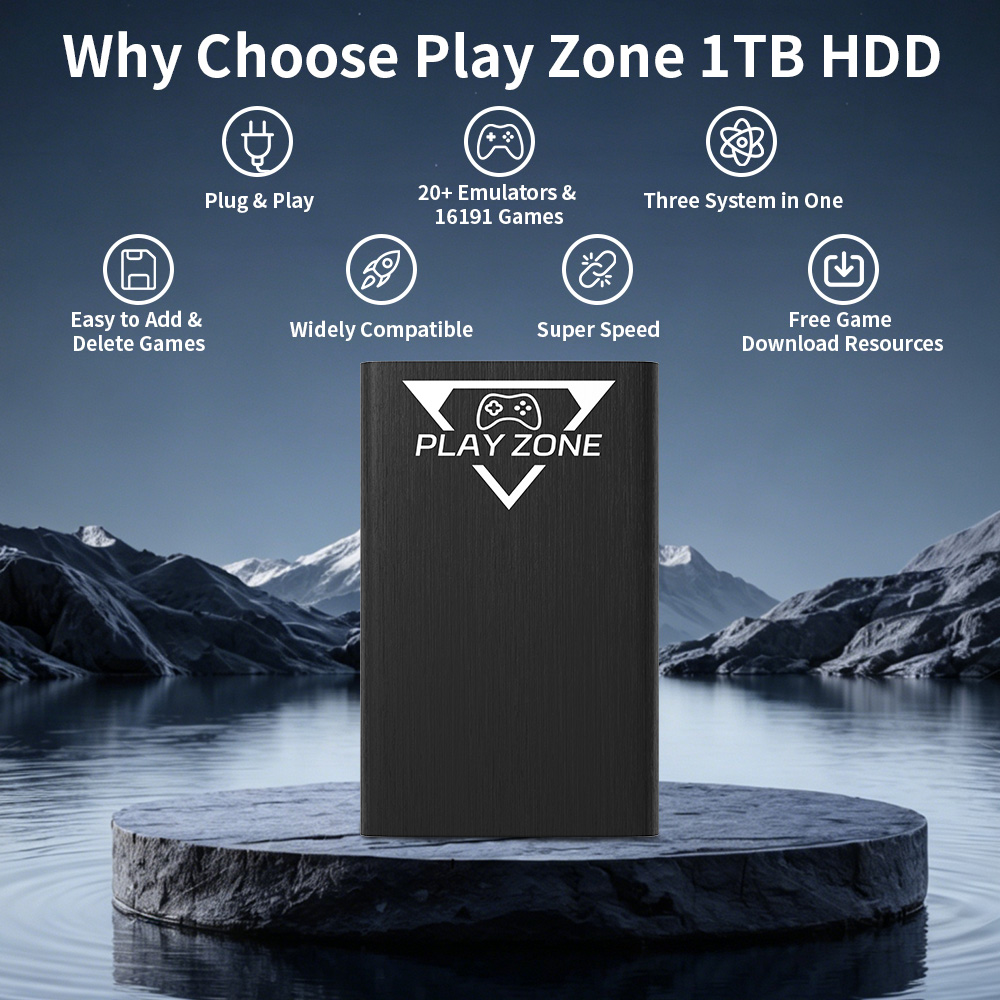 Play Zone 1TB Portable Gaming  - Retro Gaming Zone ulasan dan harga