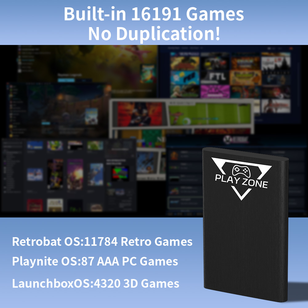 Play Zone 1TB Portable Gaming  - Retro Gaming Zone ulasan dan harga
