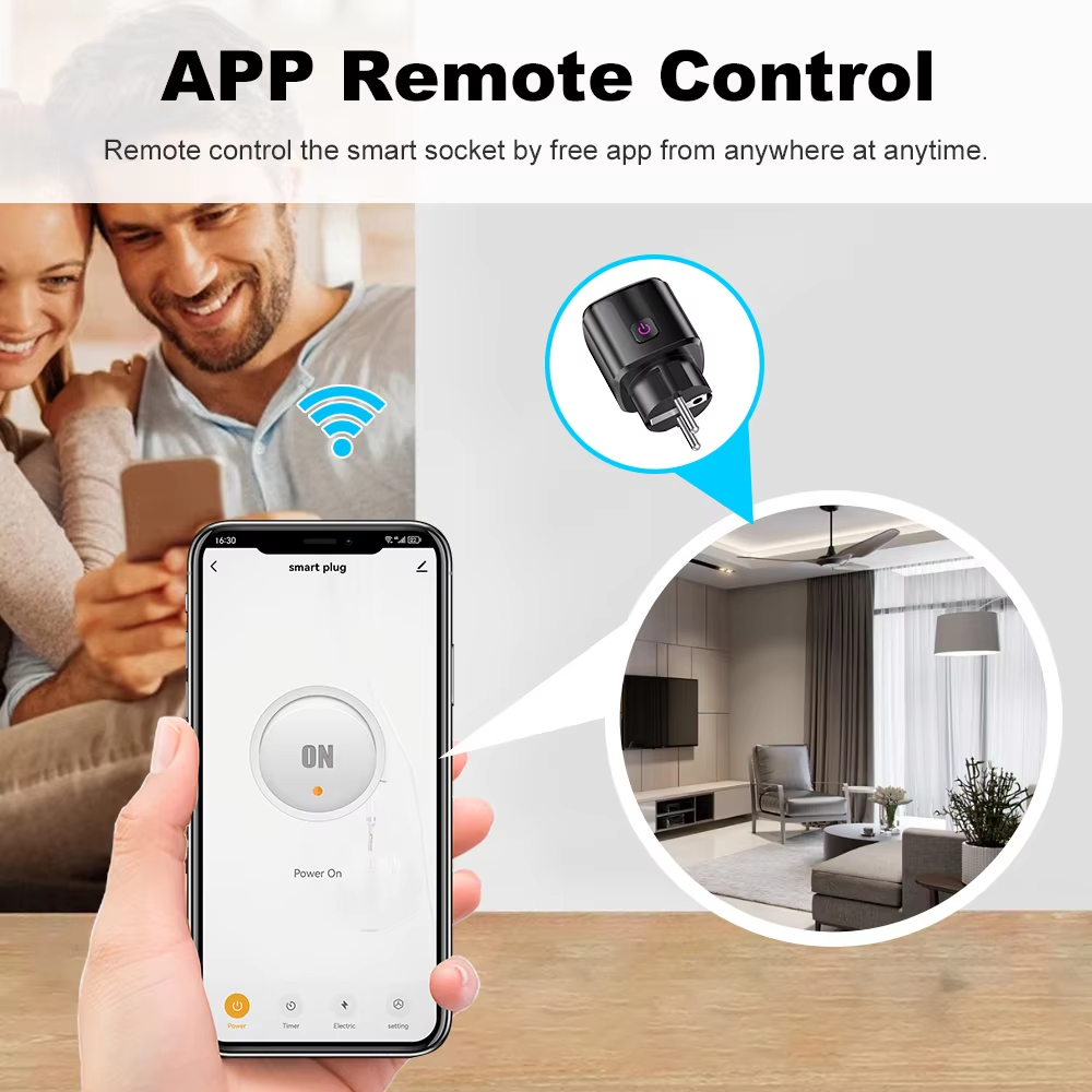20A AC100-240V Wifi Smart Plug - Crt Monitor Stand ulasan dan harga