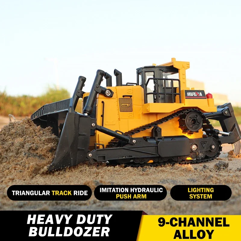 Huina 1554 1/16 RC Bulldozer T - Rechargeable Battery Aa ulasan dan harga