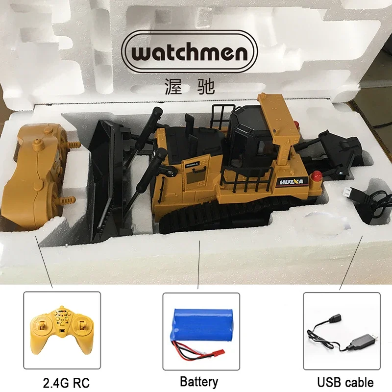 Huina 1554 1/16 RC Bulldozer T - Rechargeable Battery Aa ulasan dan harga