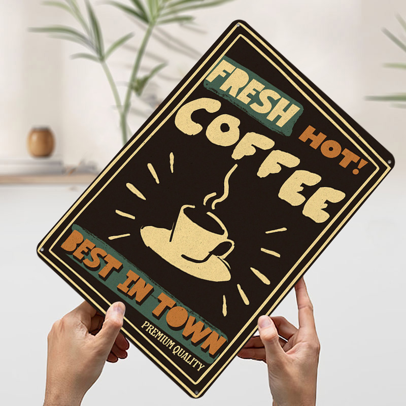 Poster Vintage Kedai Kopi, Pap - Retro Gaming Shops ulasan dan harga