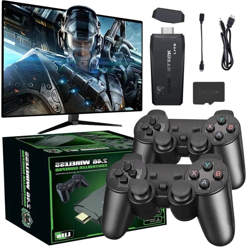 Konsol Game Retro Nirkabel 4K  - Retro Gaming Stick ulasan dan harga