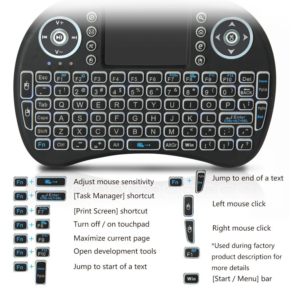 Keyboard Mini Nirkabel dengan  - Retro Gaming Corps ulasan dan harga