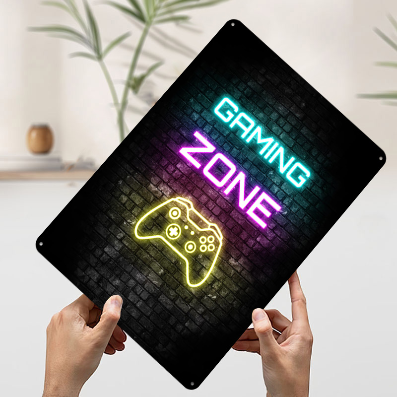 Poster Cetak Neon Sign Zona Ga - Retro Gaming Zone ulasan dan harga