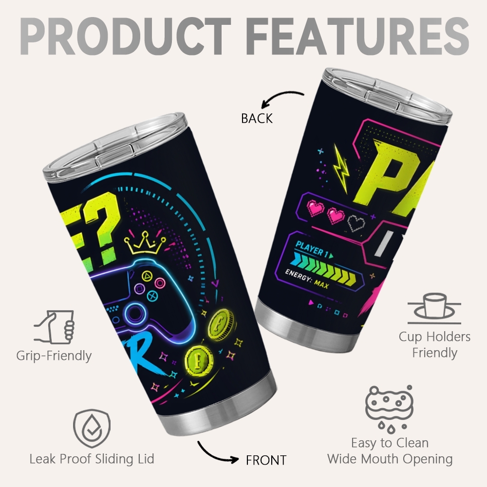 Botol Vakum Gaming Retro Pixel - Retro Gaming Shops ulasan dan harga